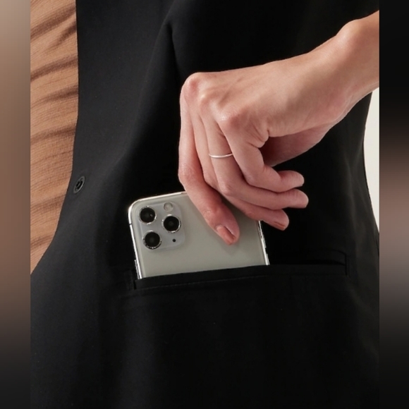 NWT Athleta Black Avenue Blazer in Size 6 Black Color - Picture 10 of 12